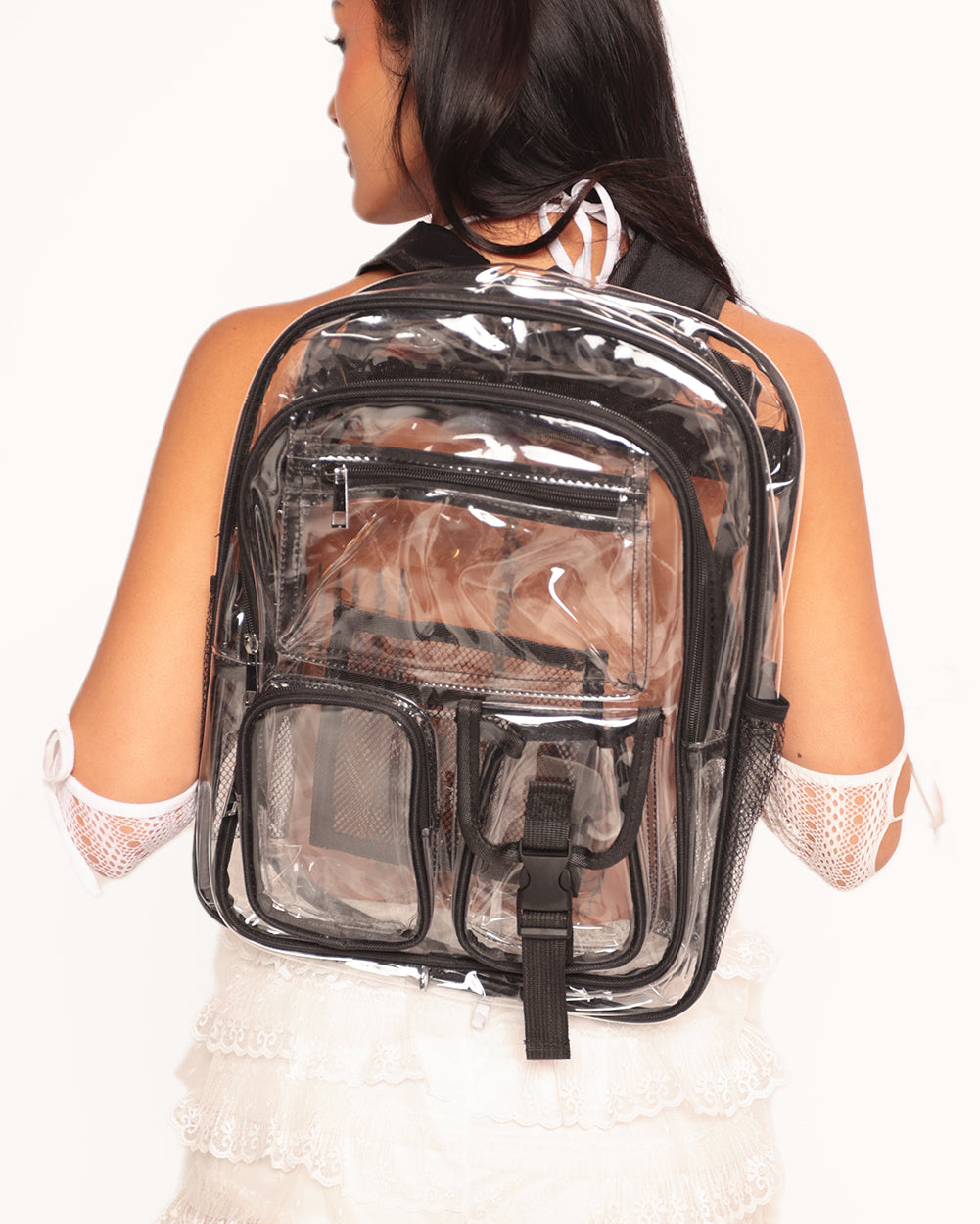 Happy Place Clear Backpack - Image 31880696922295