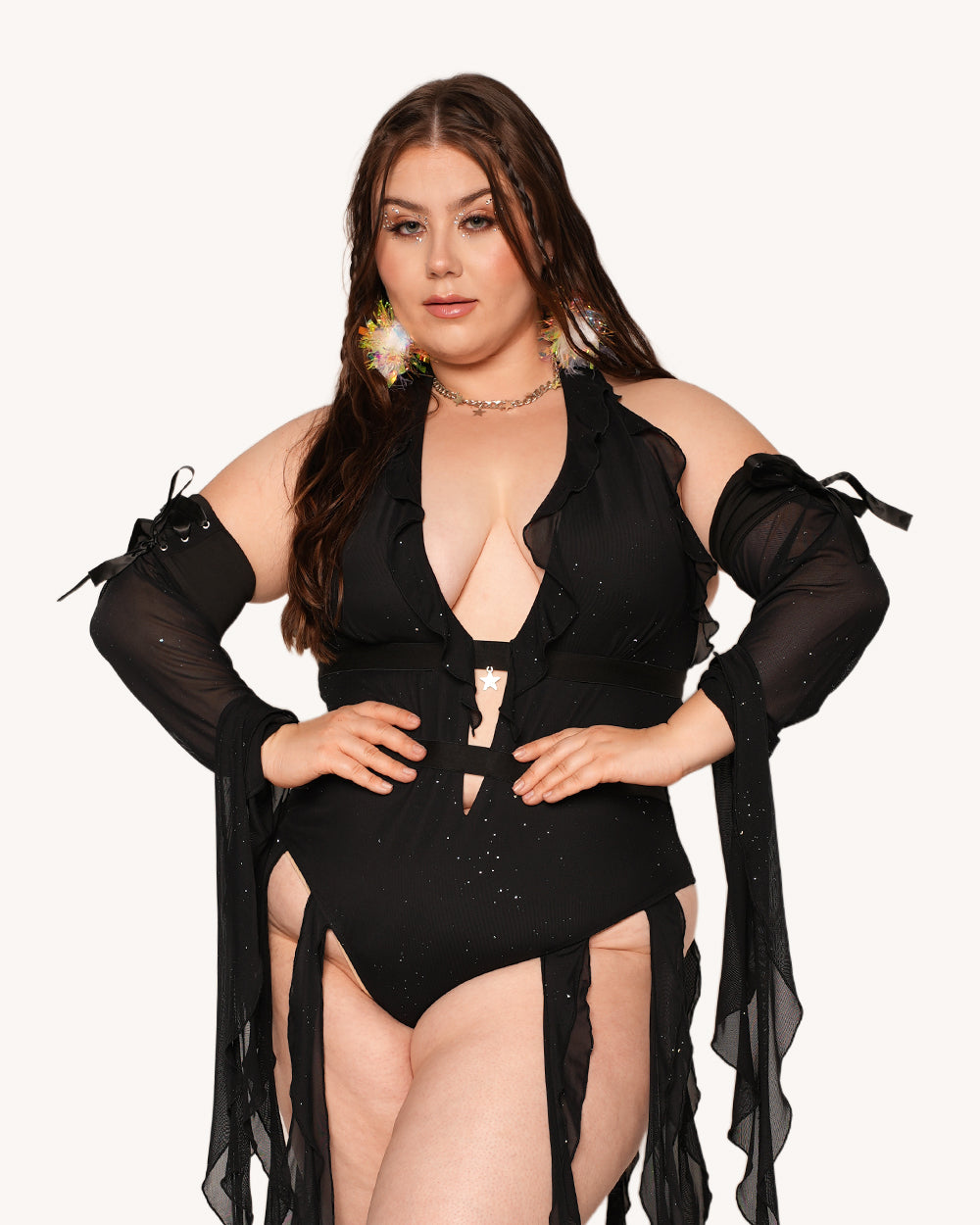 Holo Star Bodysuit with Sleeves - Image 5