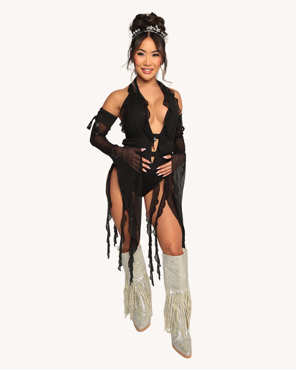 Holo Star Bodysuit with Sleeves - Image 4