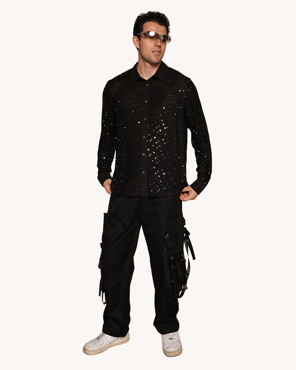 Holo Star Long Sleeve Shirt-Men