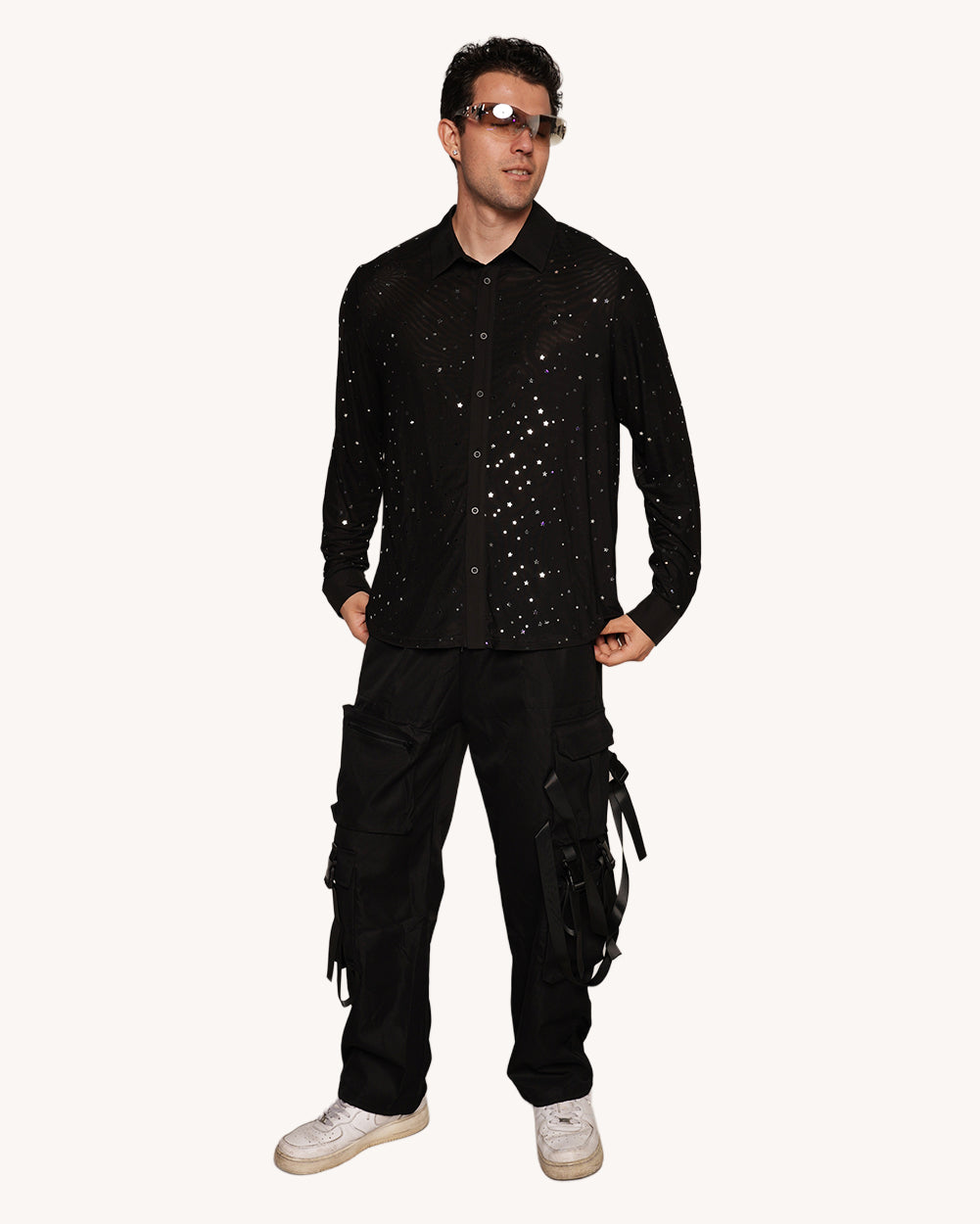 Holo Star Long Sleeve Shirt-Men