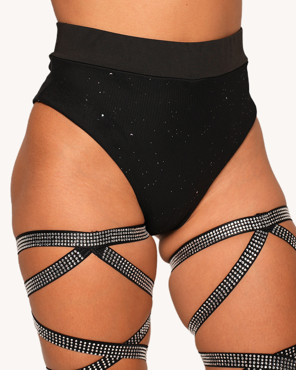 Holo Star Mesh Booty Shorts - Image 34540347195575