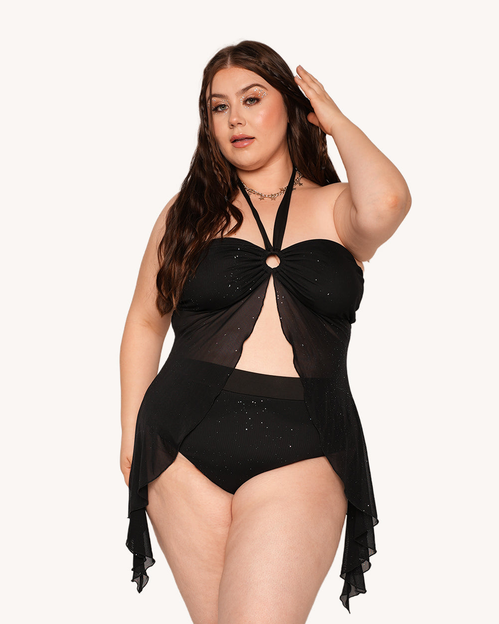 Holo Star Mesh Top - Image 34272465518775