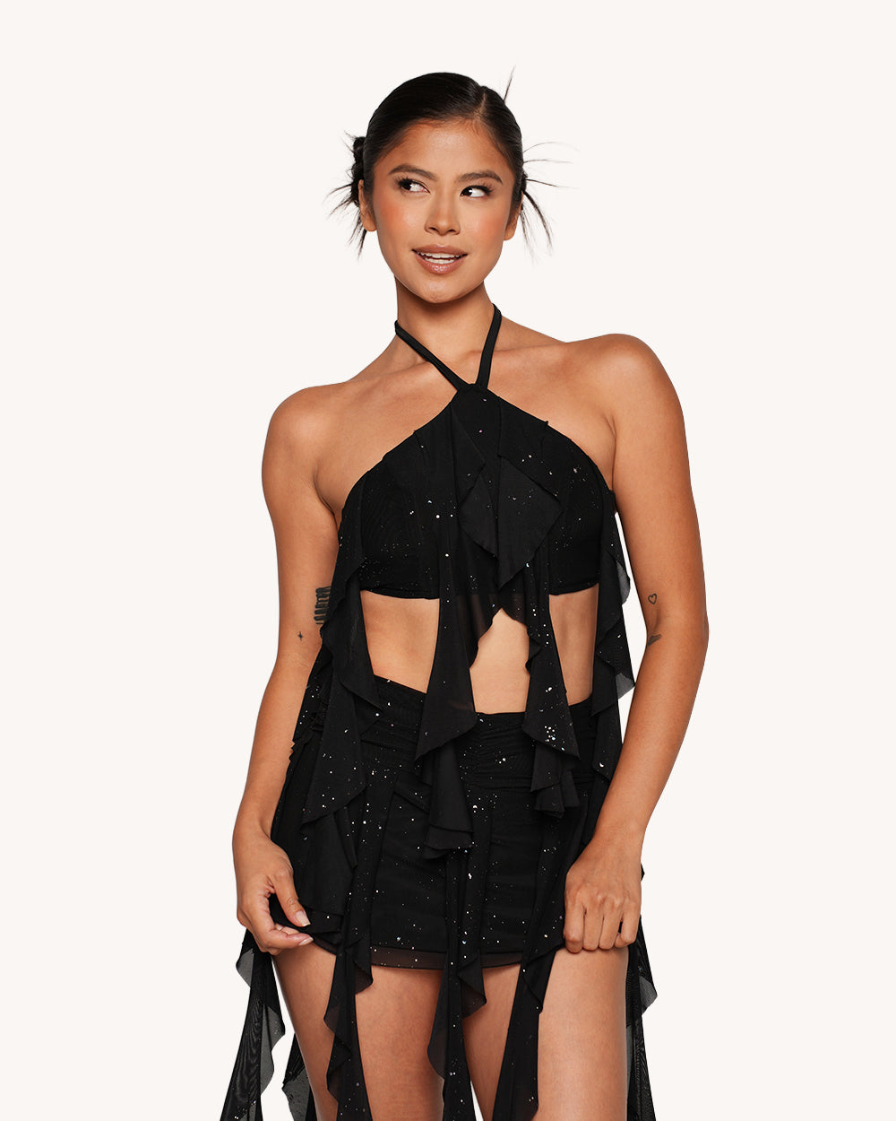 Holo Star Ruffle Top - Image 1