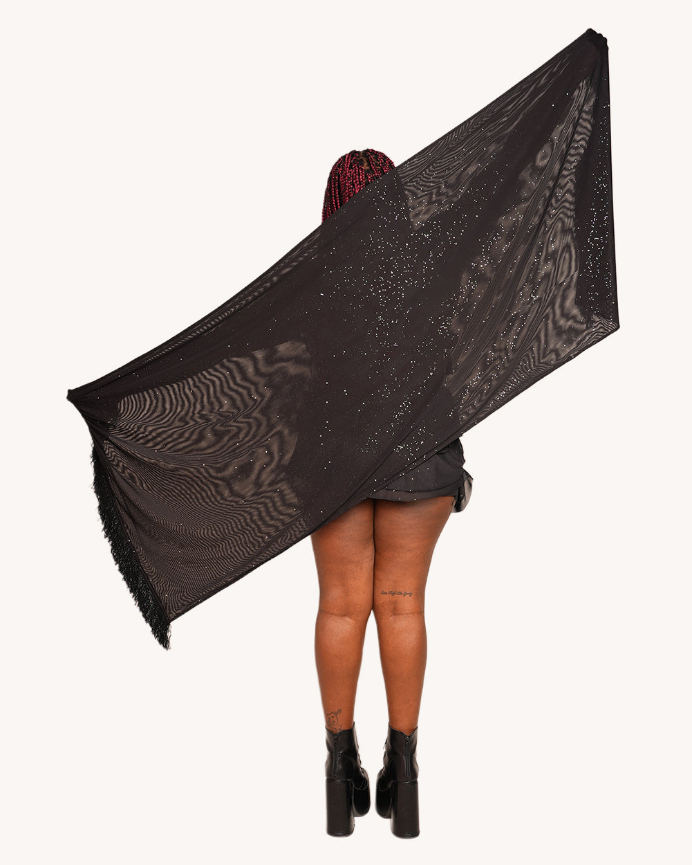 Holo Star Tassel Pashmina - Image 34531807396023