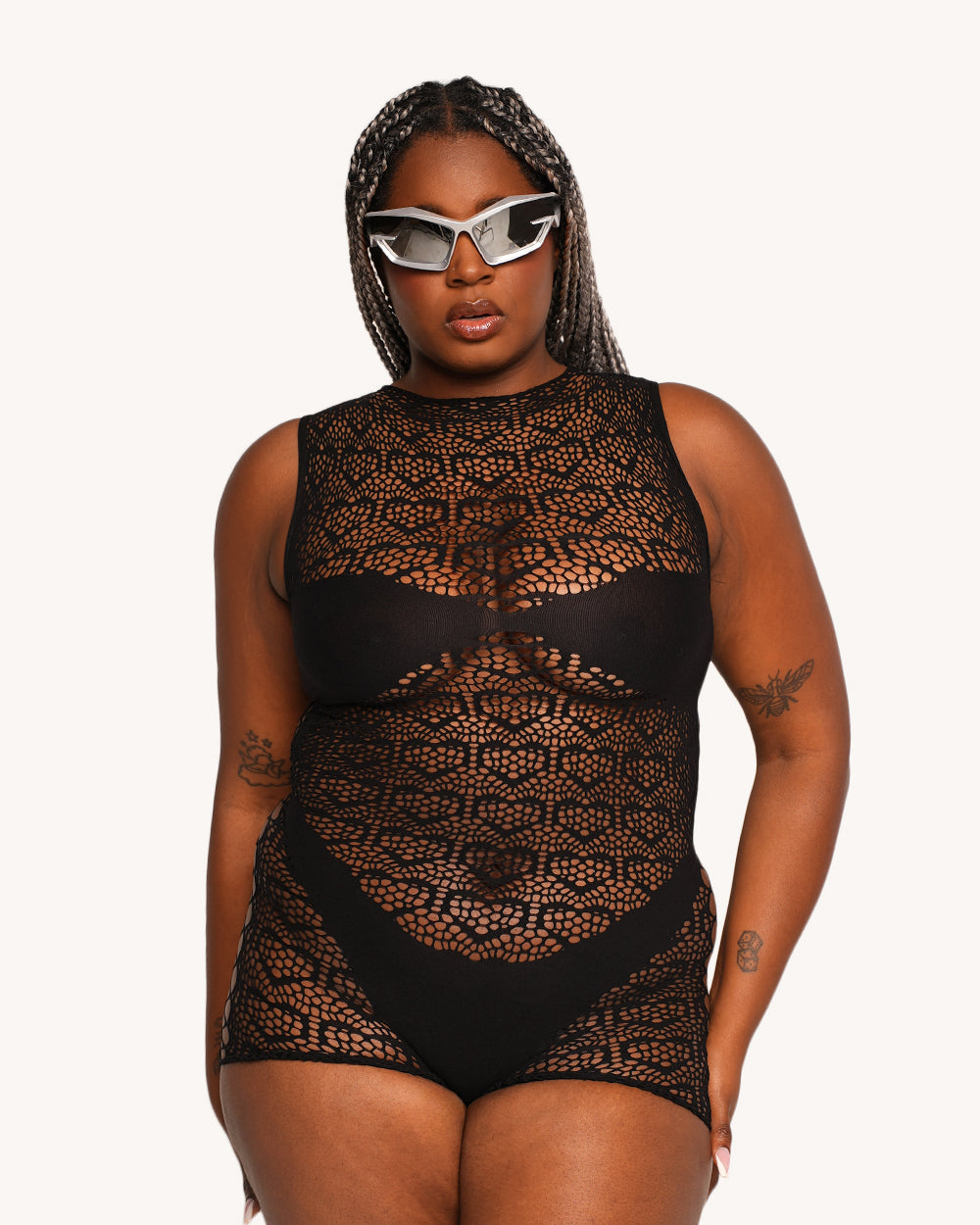 Hopeless Romantic Romper - Black - Image 4