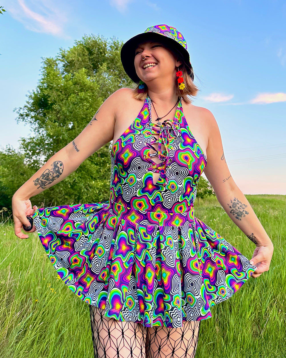 Leblunt x iHR Love Vortex Skirt - Image 33081504858295