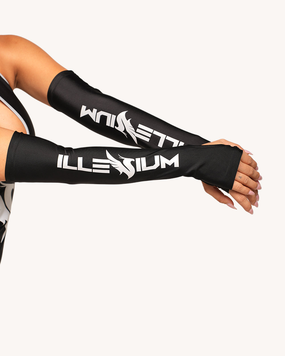 iHR x ILLENIUM Burst of Light Reflective Bodysuit with Sleeves - Image 2