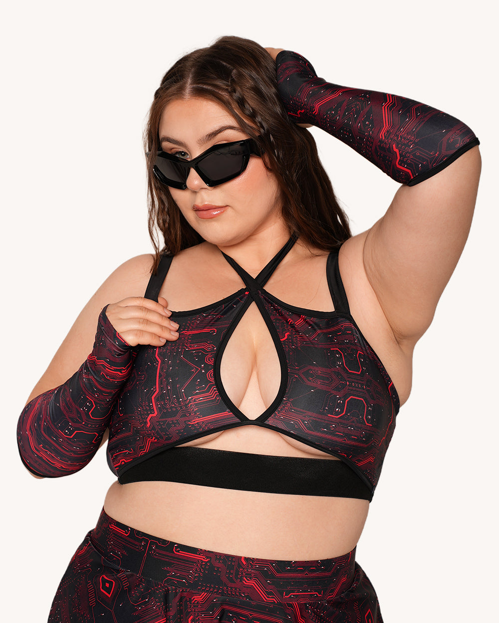 Infinite Matrix Top with Sleeves - Image 34241065451703