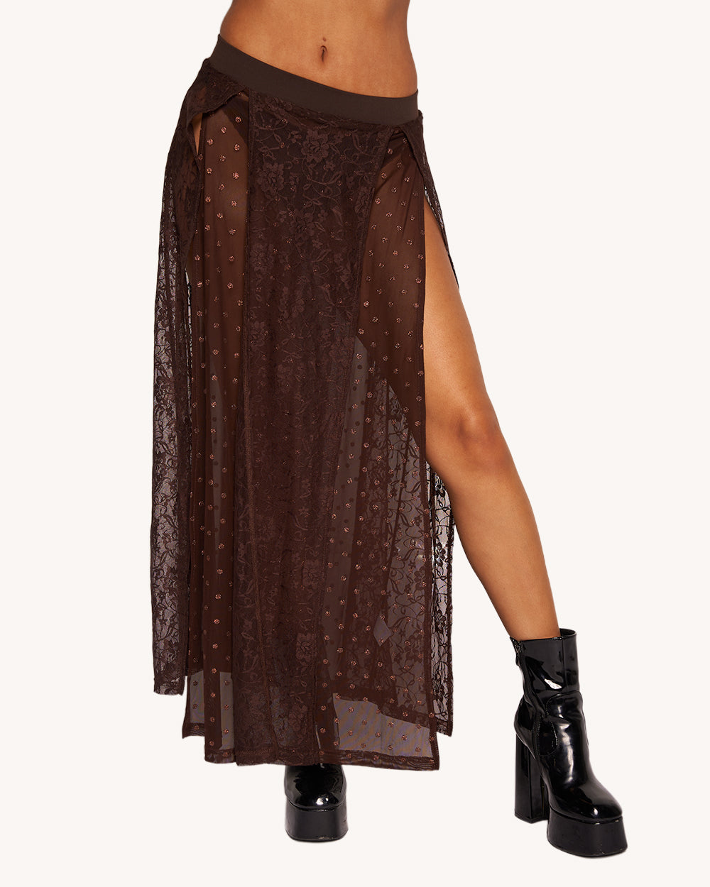 It Girl Skirt with Slits - Image 34826870554807