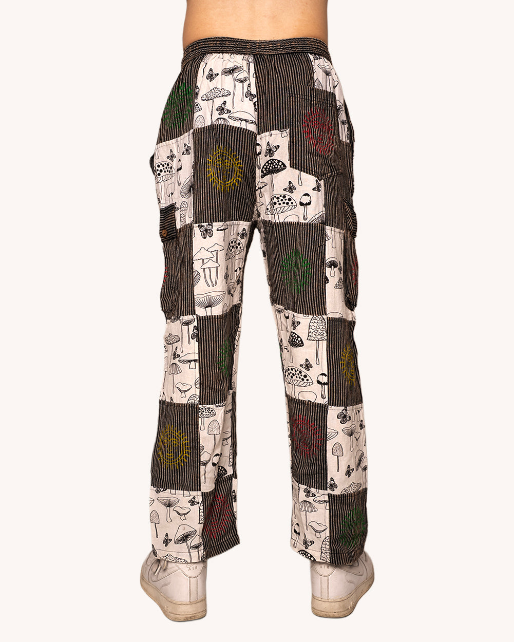 Just A Fun-Gi Patchwork Pants-Men