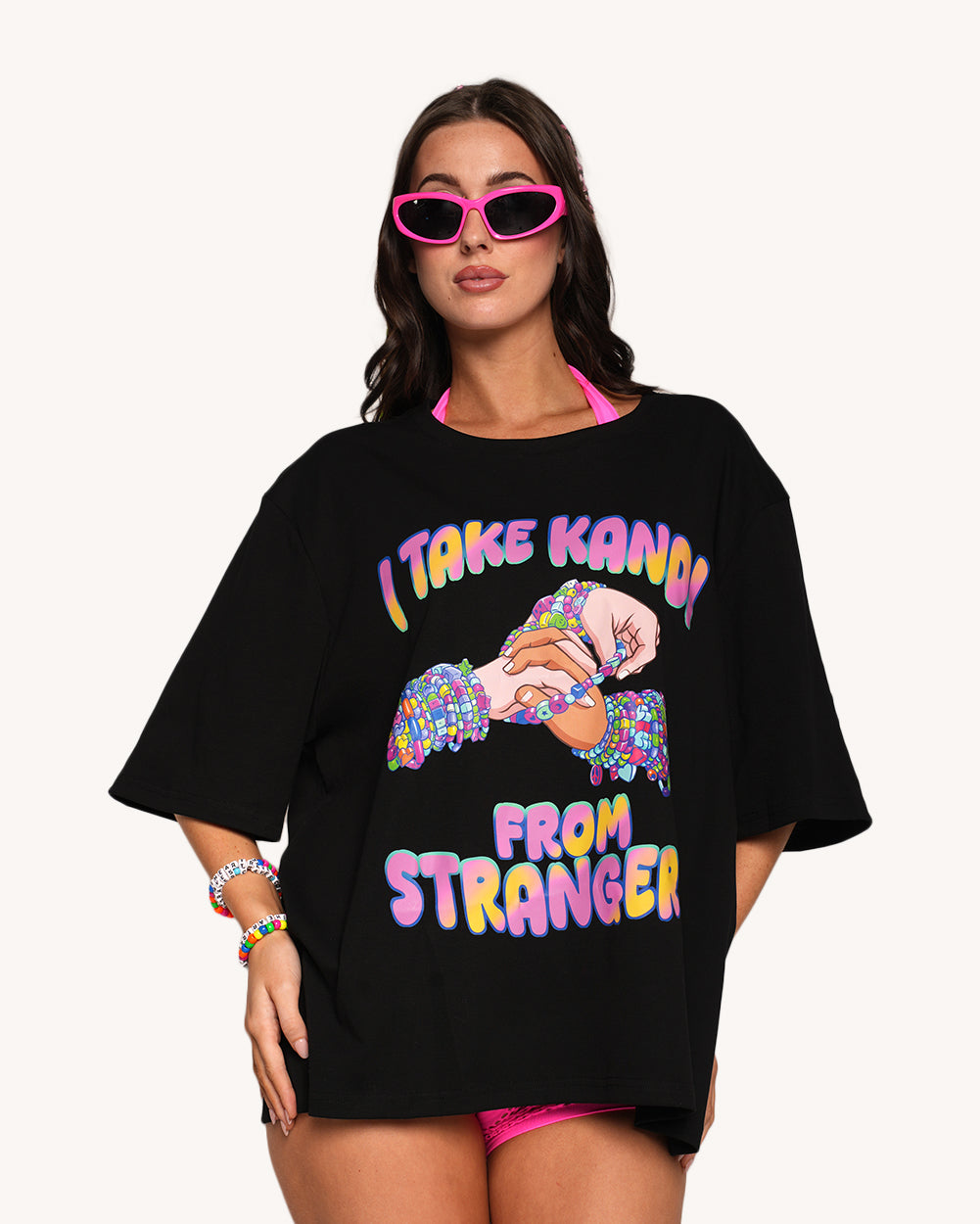 Kandi from Strangers Oversized Graphic T-shirt - Image 35112070381751