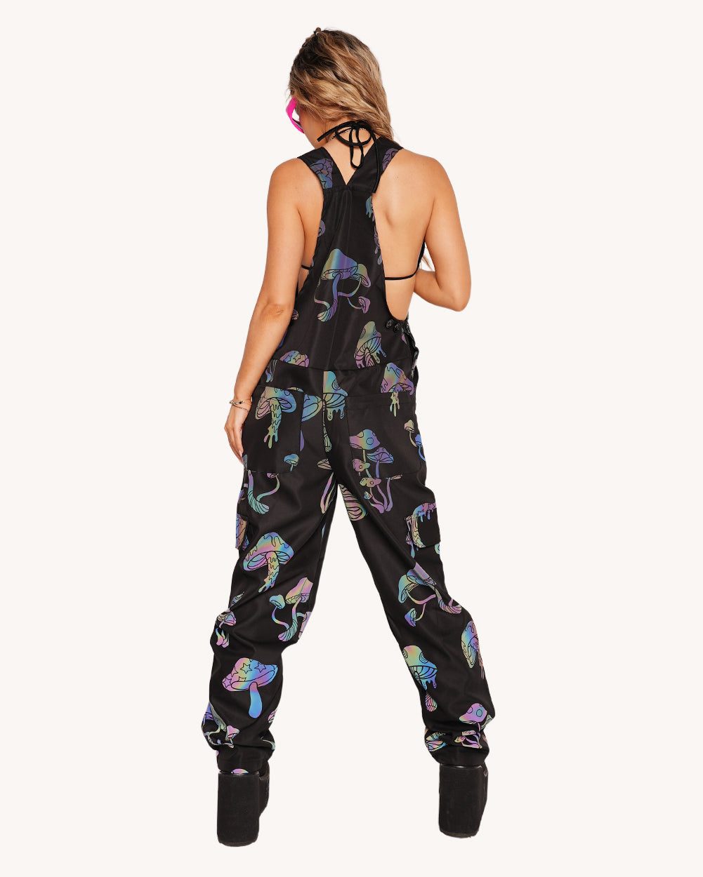 Kooky Chronicles Rainbow Reflective Overalls - Image 36072609317047