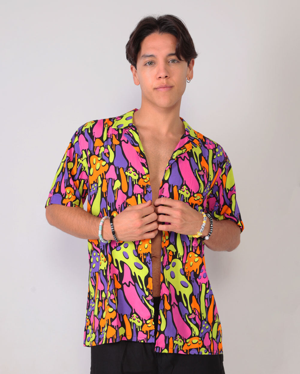 Kool Shrooms Men's Camp Shirt-Men