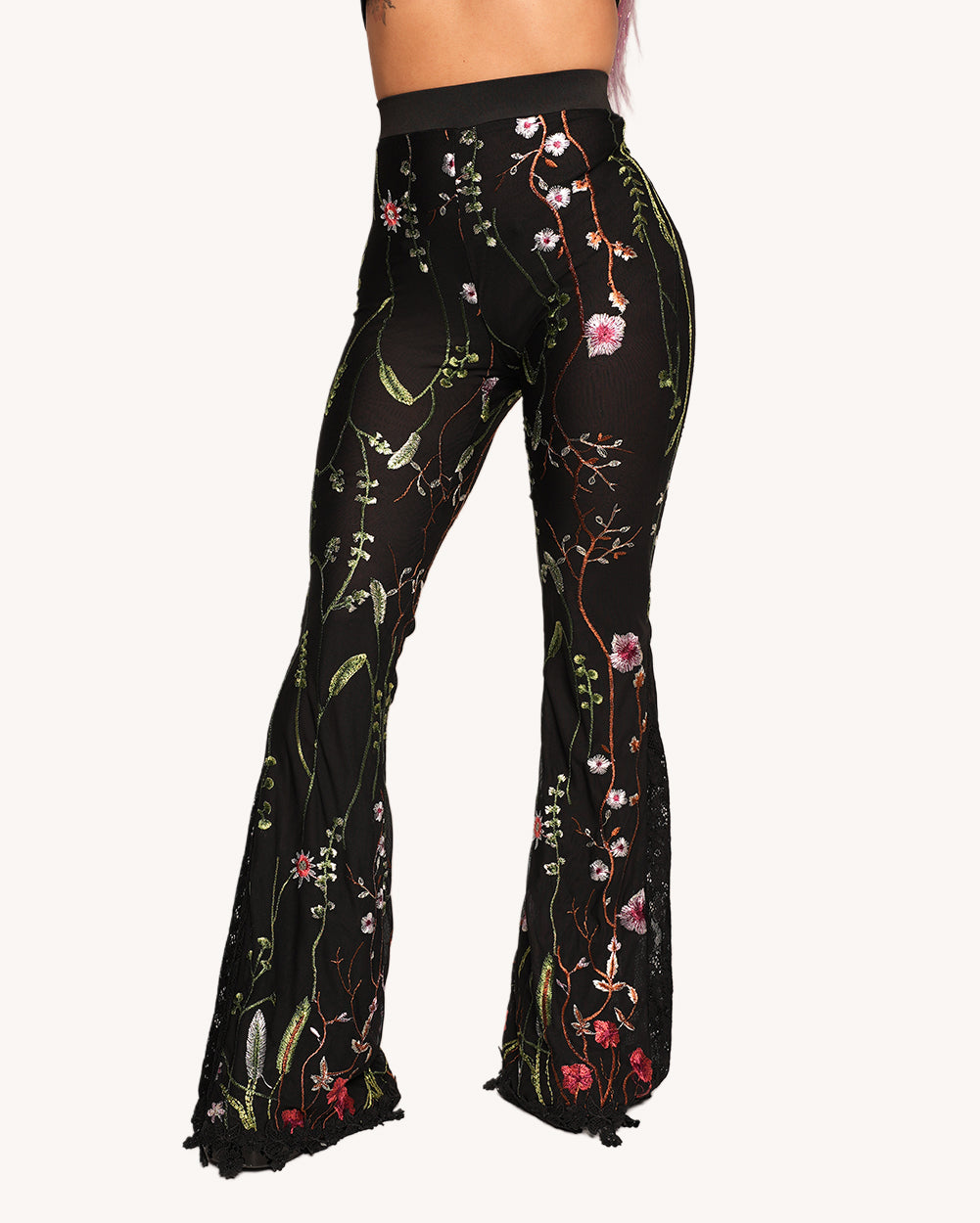 Lace Flower Fields Bell Bottoms - Image 34709940469943