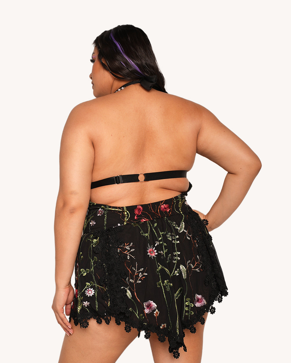 Lace Flower Fields Ruffle Dress - Image 34718599774391