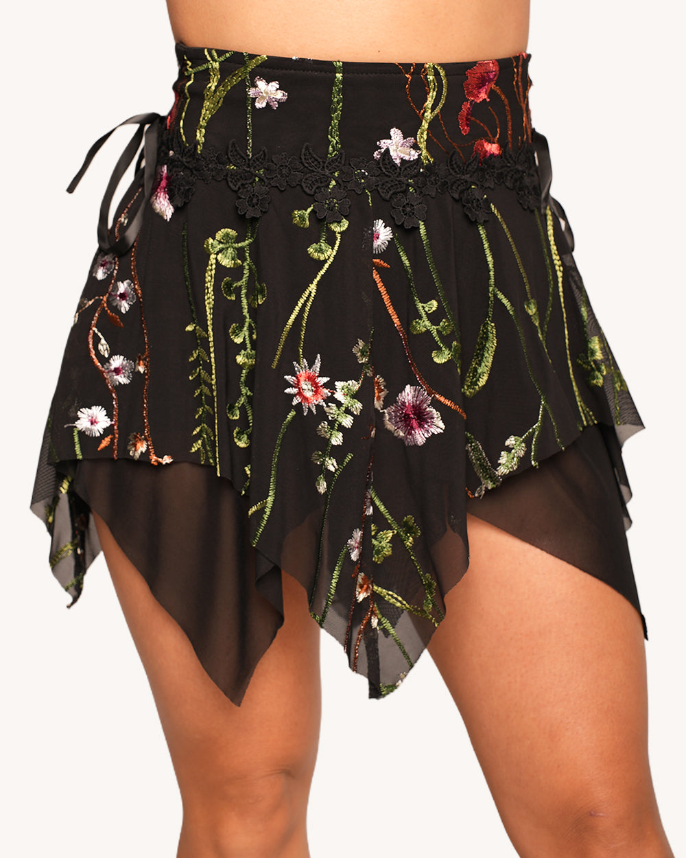 Lace Flower Fields Ruffle Skirt - Image 34709772173495