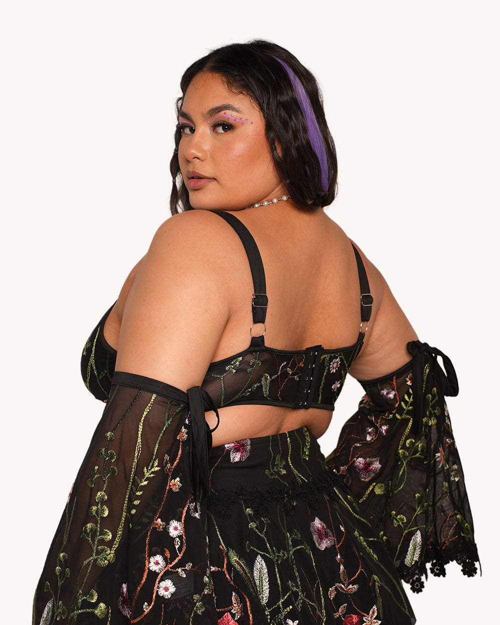 Lace Flower Fields Ruffle Top - Image 4