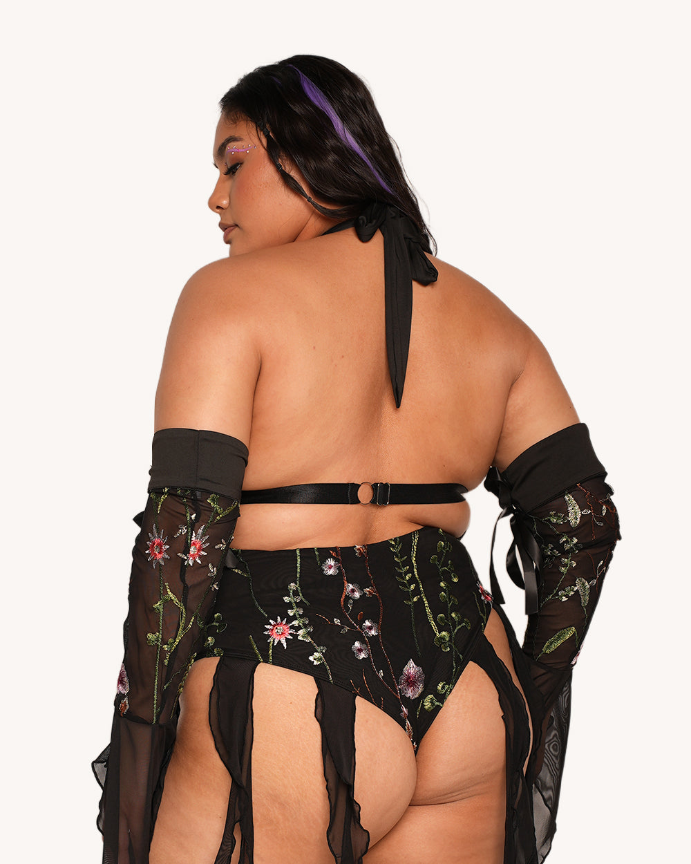 Lace Flowerfields Bodysuit and Sleeves - Image 5