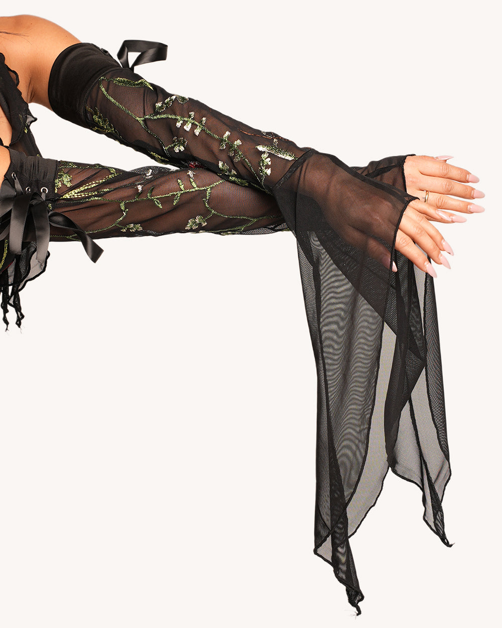 Lace Flowerfields Bodysuit and Sleeves - Image 1