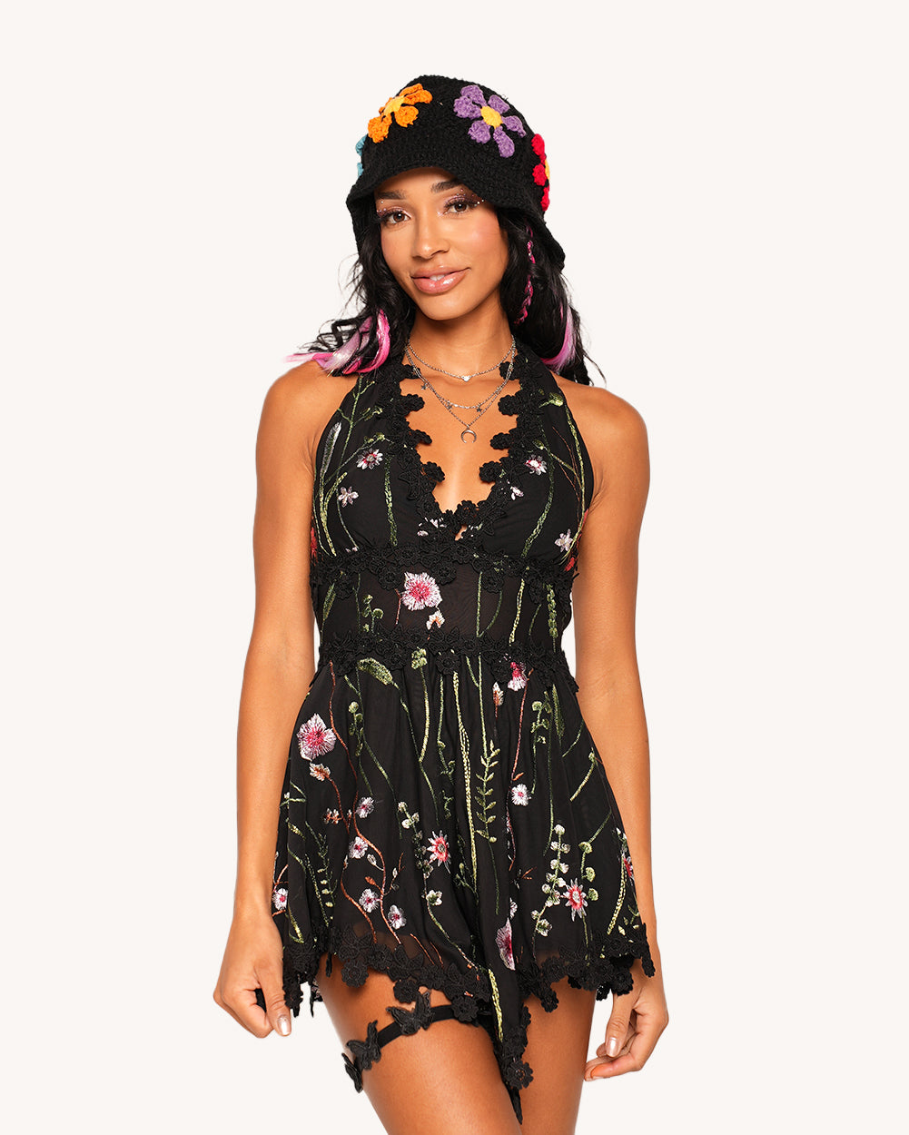 Lace Flowerfields Stretch Garden Dress - Image 32295637811383