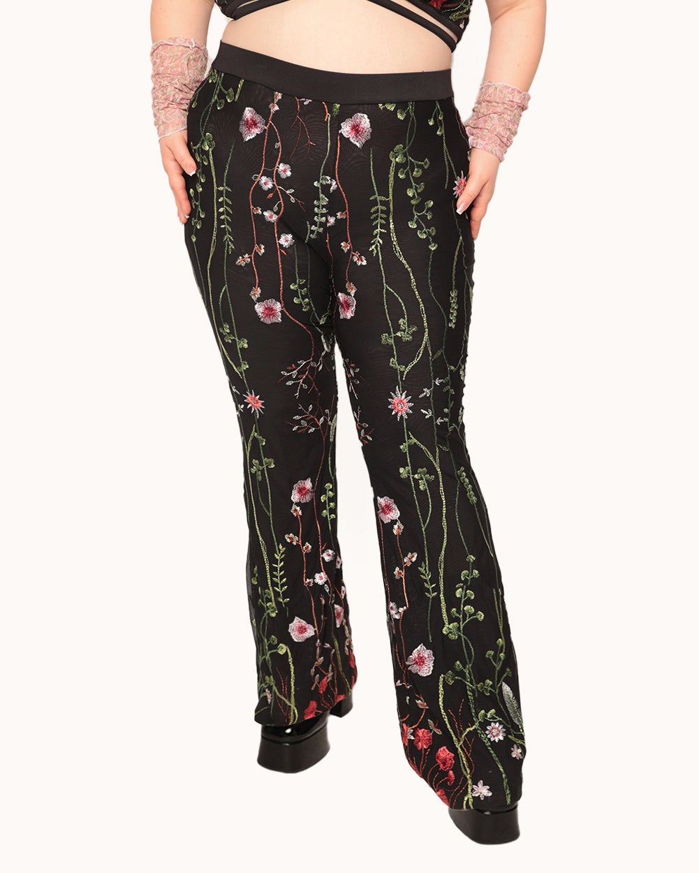 Lace Flowerfields Stretch Pants - Image 31747908599991