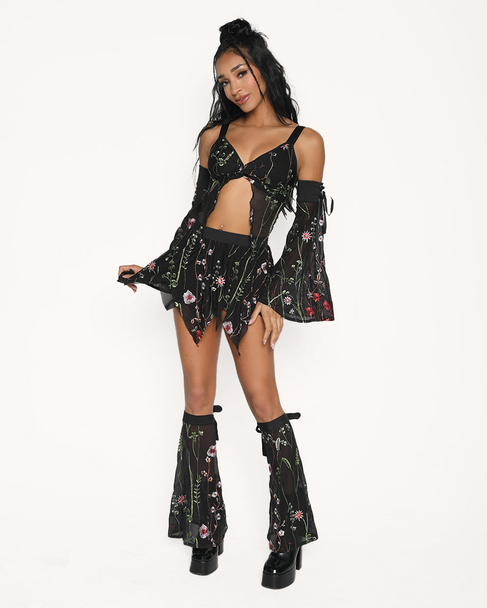 Lace Flowerfields Stretch Arm Sleeves - Image 31840930070711