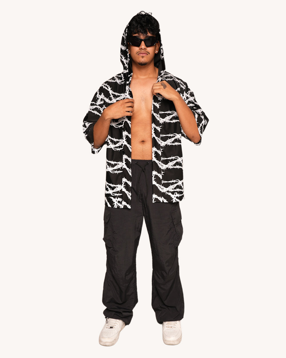 Live Wire Silver Reflective Robe - Image 3