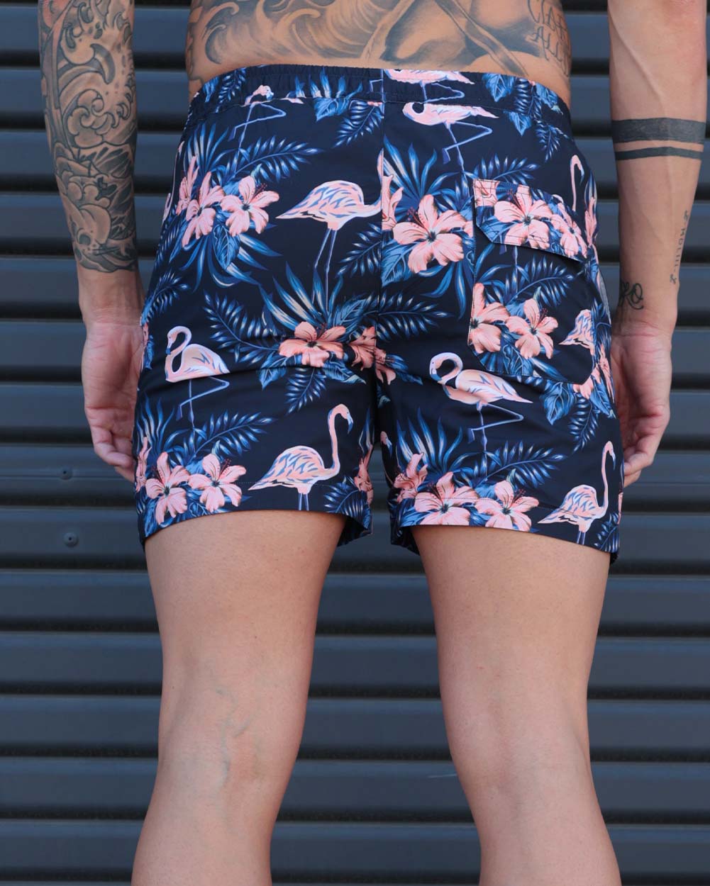 Lost in Paradise Flamingo Shorts-Men