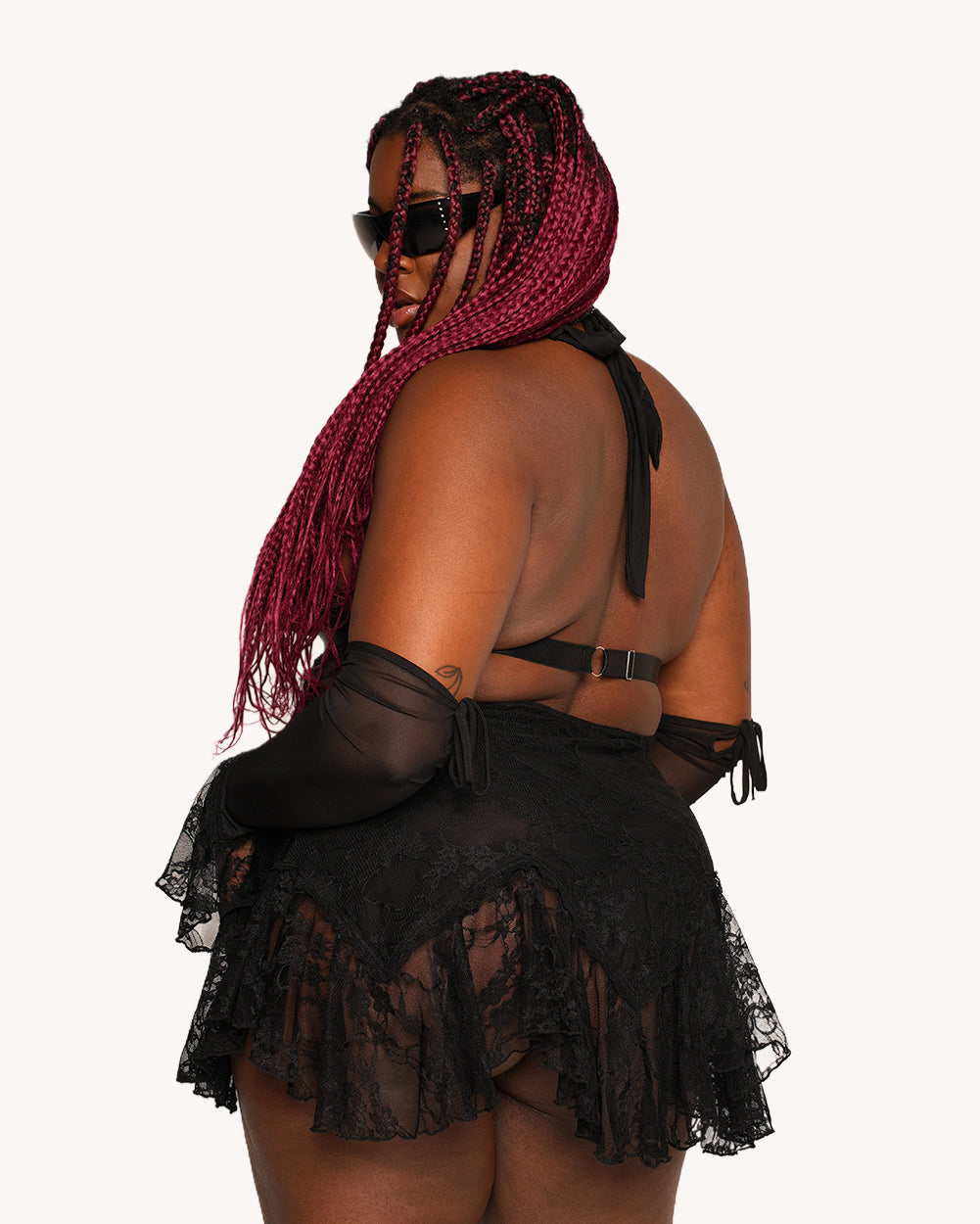 Love Letters & Lace Dress with Sleeves - Image 34955619041463