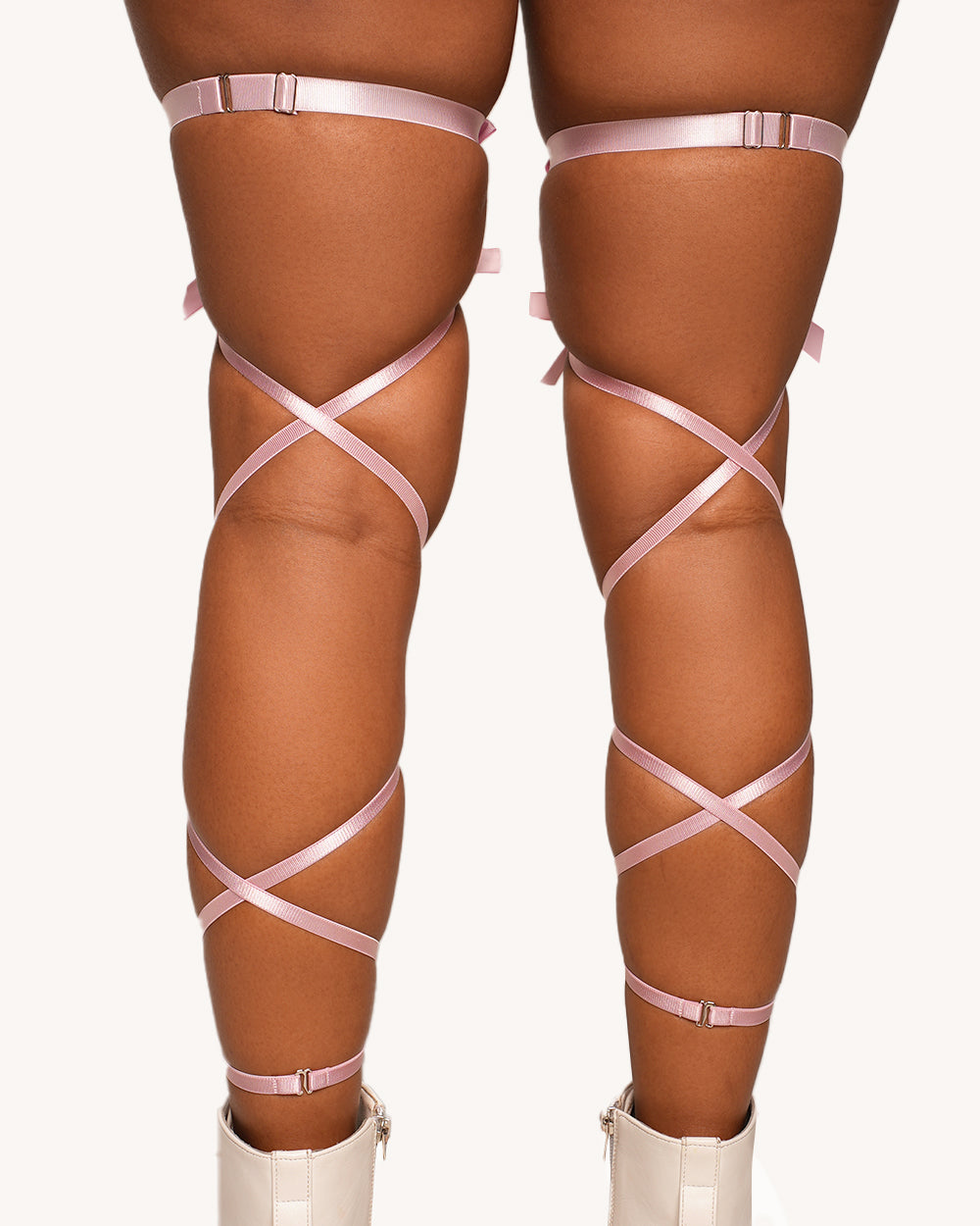 Love Me Knot Bow Pair Mini Leg Wraps - Image 1