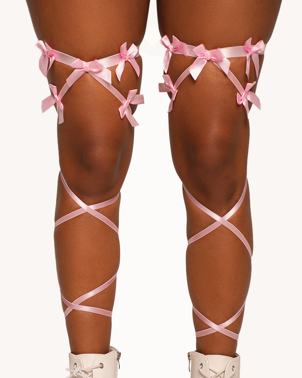 Love Me Knot Bow Pair Mini Leg Wraps - Image 32257463353527