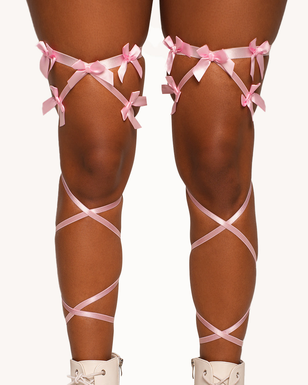 Love Me Knot Bow Pair Mini Leg Wraps - Image 32257463353527
