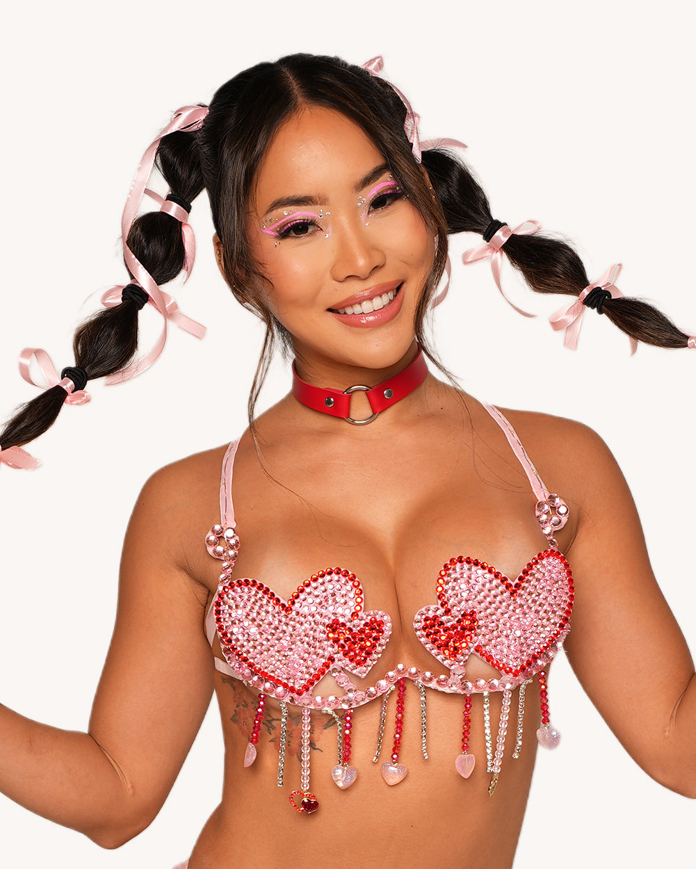 Love Struck Light up Festival Bra - Image 34533867159735