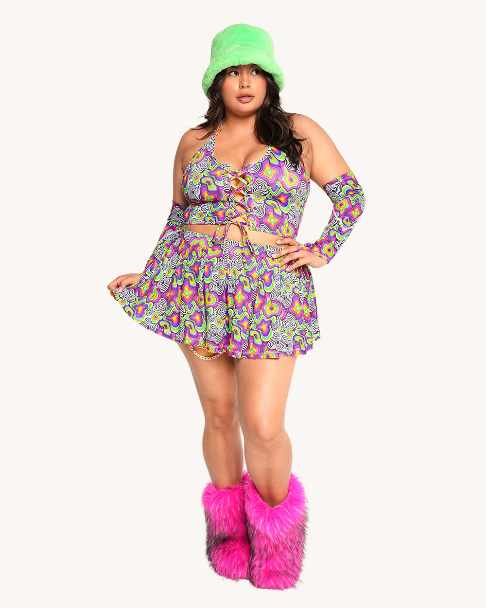 Leblunt x iHR Love Vortex Skirt - Image 9