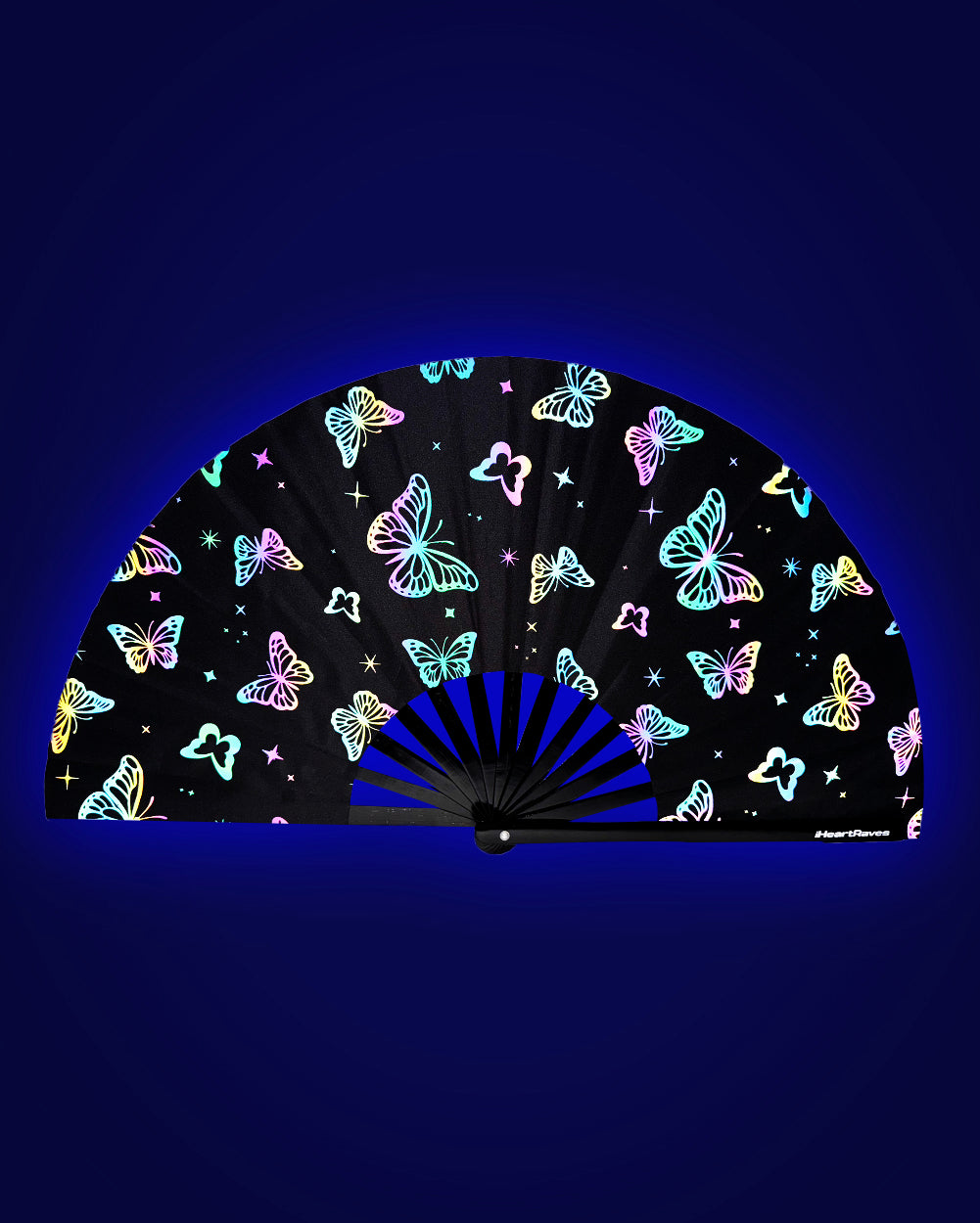 Lucid Flight Rainbow Reflective Hand Fan - Image 32206733902007