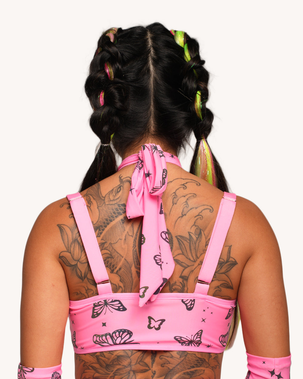 Lucid Flight Pink Rainbow Reflective Top with Sleeves - Image 4