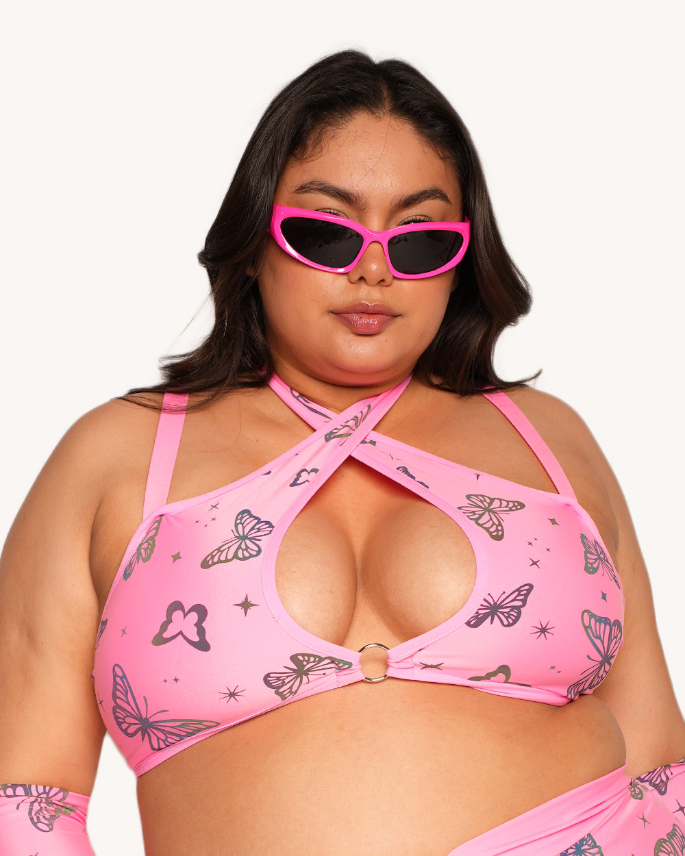 Lucid Flight Pink Rainbow Reflective Top with Sleeves - Image 7