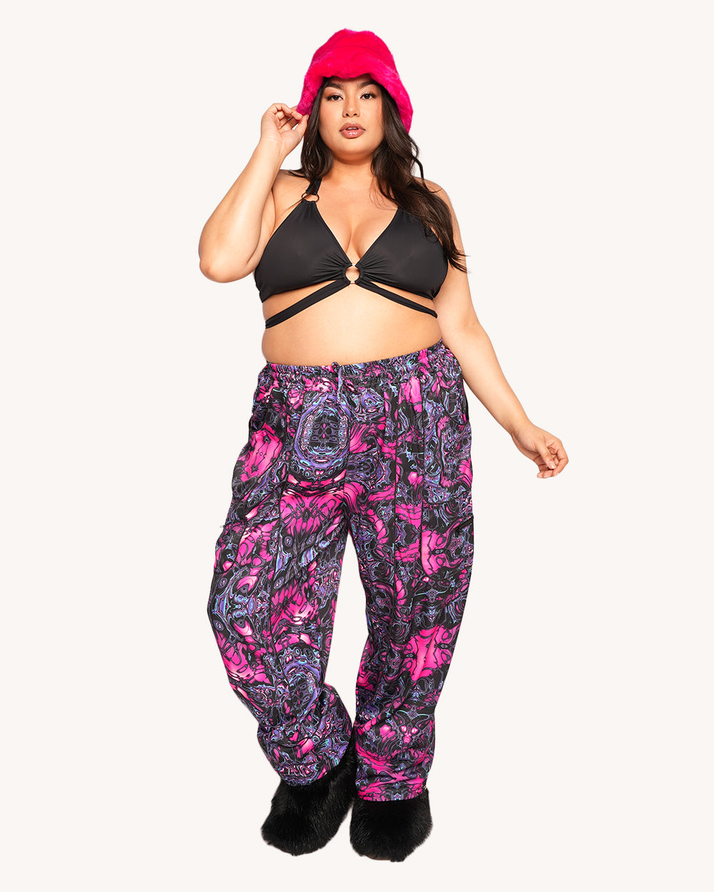 Lucid Lava Unisex Harem Pants - Image 35089218797751