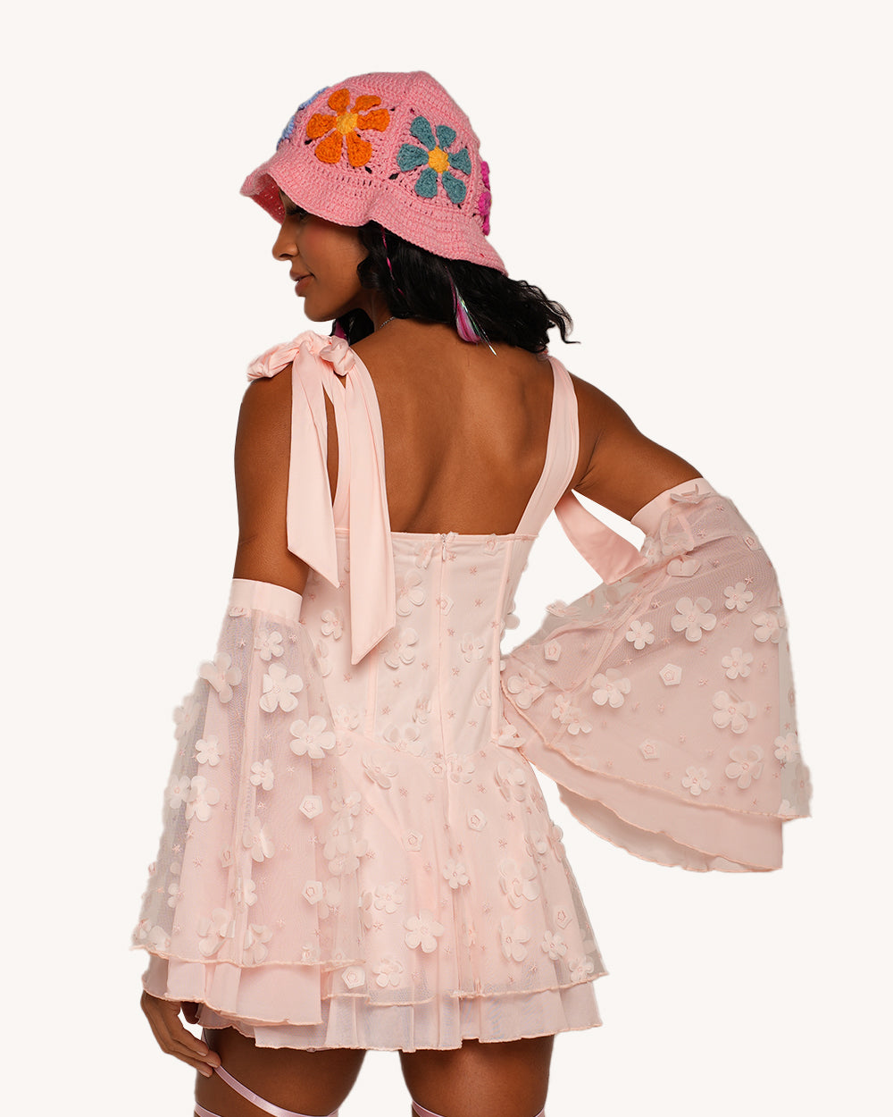 Magic In You Floral Dress with Sleeves - Image 1