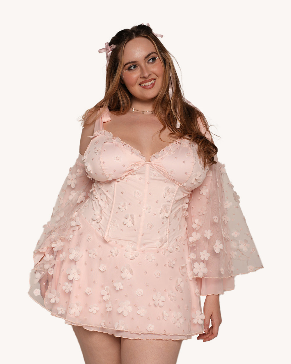 Magic In You Floral Dress with Sleeves - Image 4