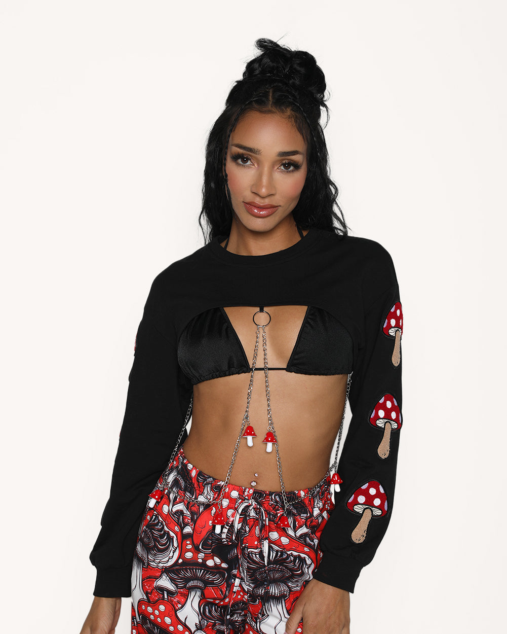 Magic Mushroom Patch Ultra Crop Top - Image 31905390461111