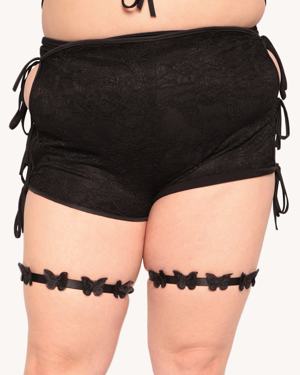 Make Up or Break Up Lace Shorts - Image 3