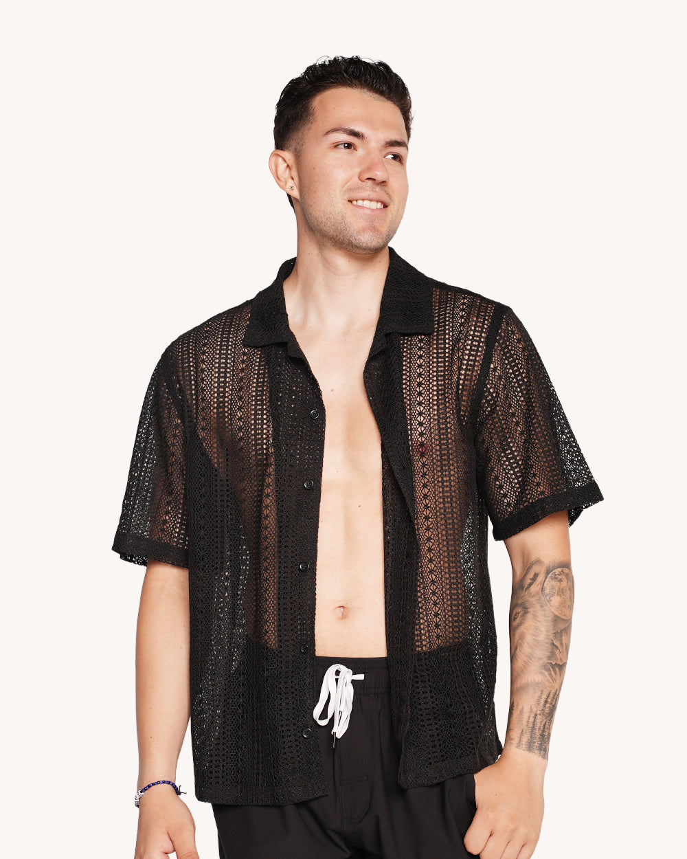 Meet Me At The Mojave Men's Camp Shirt - Image 36325093769399