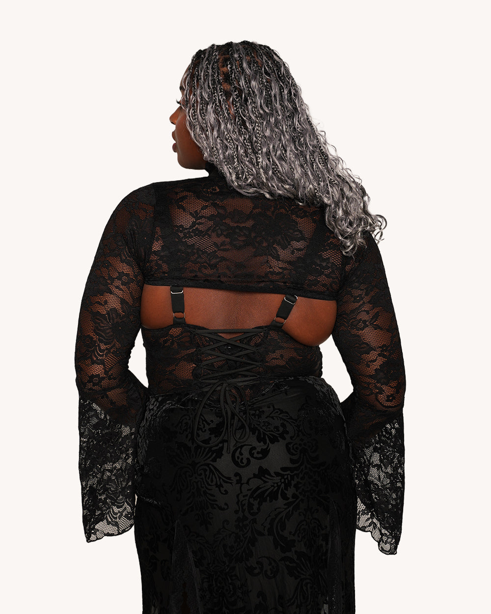 Morticia's Garden Lace Maxi Set - Image 7