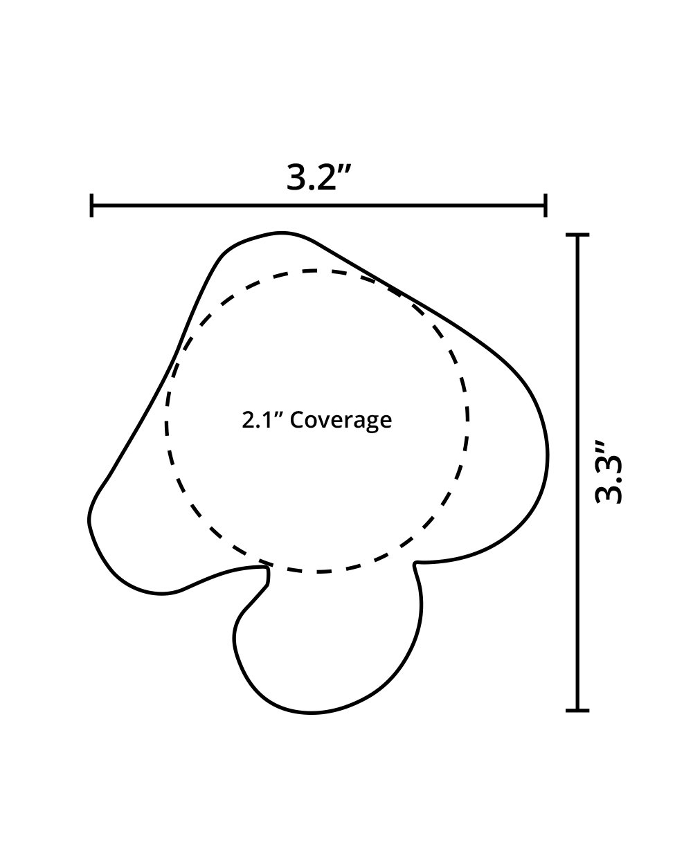 Pastease Neon Glitter Mushroom Pasties-Regular-Pink-Size--Model---S