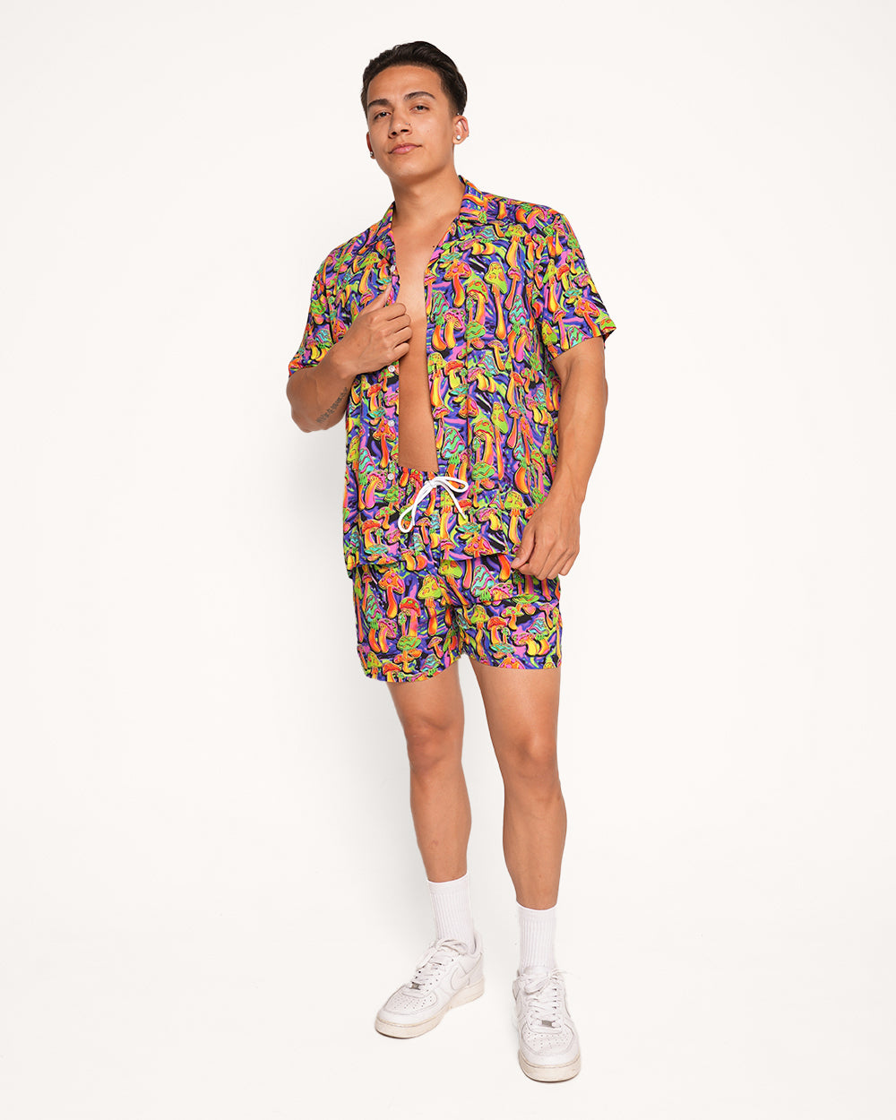 Mushroom Brain Camp Shirt-Men