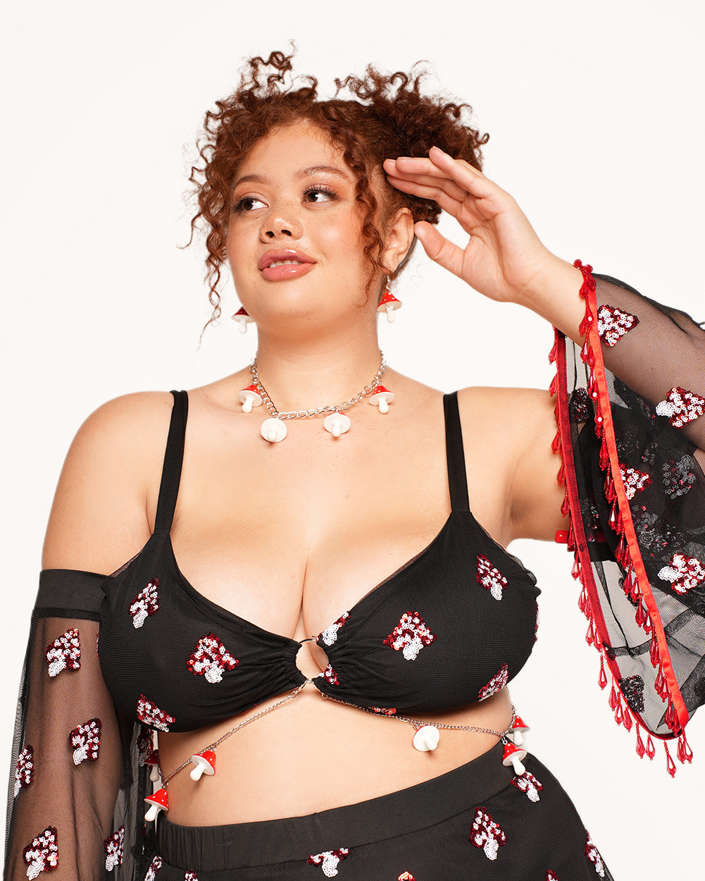 Mushroom Magic Top With Sleeves - Image 31922313461943