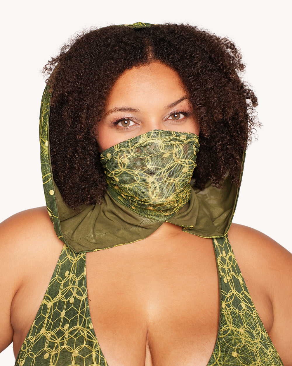 Nature Spirit Hooded Dress with Sleeves - Image 6
