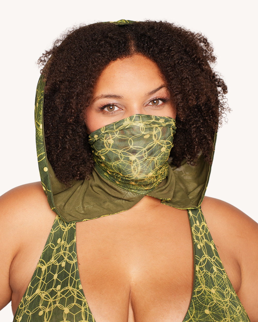 Nature Spirit Hooded Dress with Sleeves - Image 37058291433655